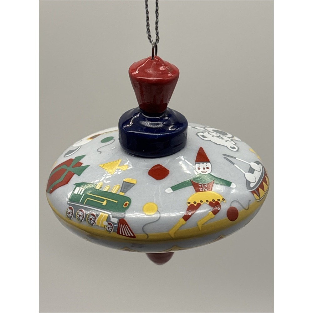 Royal Doulton Spinning Top Toy Nostalgic Christmas Ornament Retro